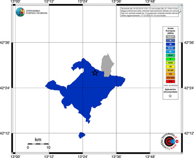 Mappa EMS - territori comuni