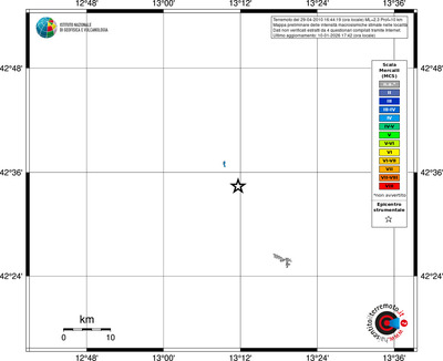 Mappa MCS - territori località
