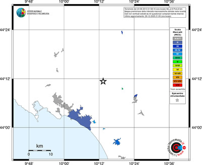 Mappa MCS - territori località