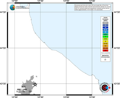 Mappa EMS - territori comuni