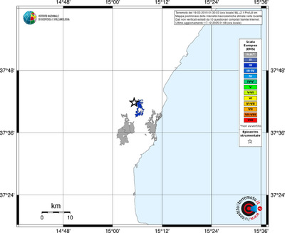 Mappa EMS - territori località