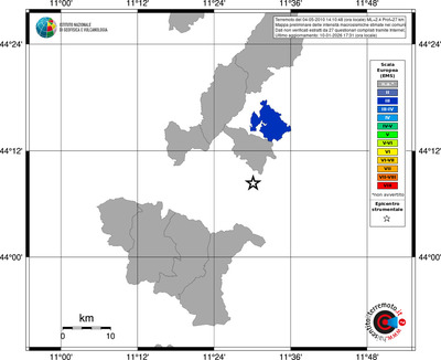 Mappa EMS - territori comuni
