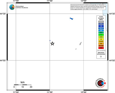 Mappa EMS - territori località