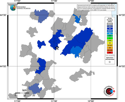 Mappa EMS - territori comuni
