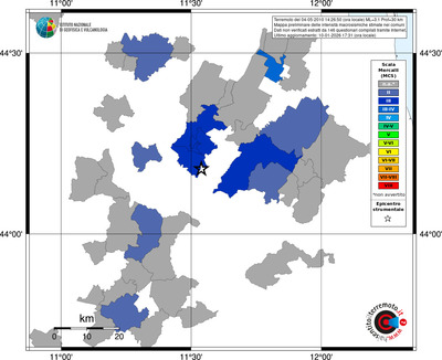 Mappa MCS - territori comuni