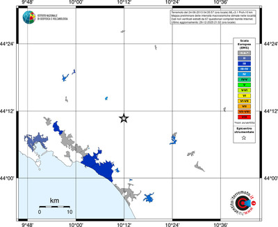 Mappa EMS - territori località