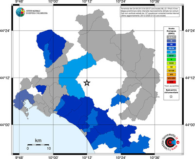 Mappa EMS - territori comuni