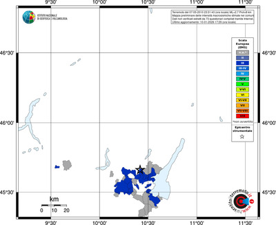 Mappa EMS - territori comuni