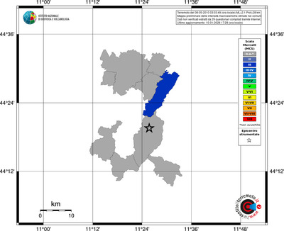 Mappa MCS - territori comuni