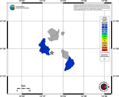 Mappa EMS - territori comuni