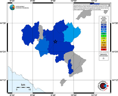 Mappa EMS - territori comuni