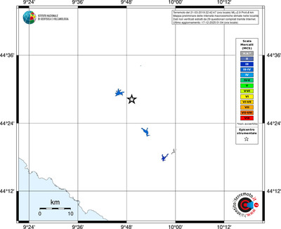 Mappa MCS - territori località