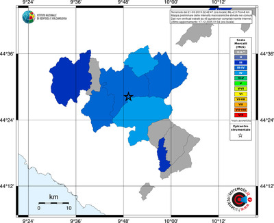 Mappa MCS - territori comuni