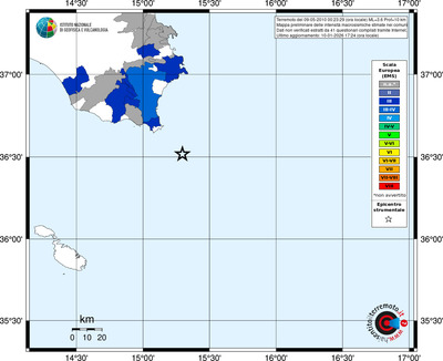 Mappa EMS - territori comuni