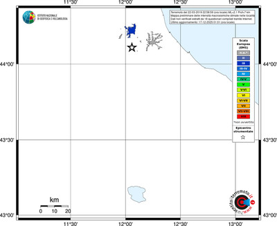 Mappa EMS - territori località