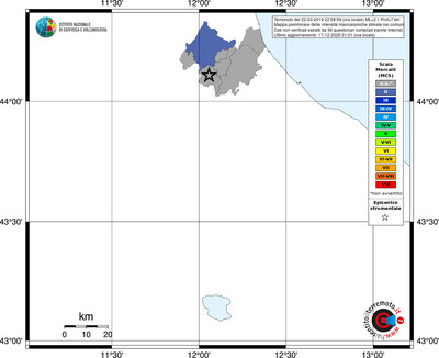 Mappa MCS - territori comuni
