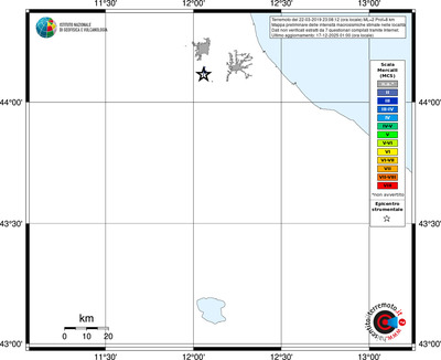 Mappa MCS - territori località