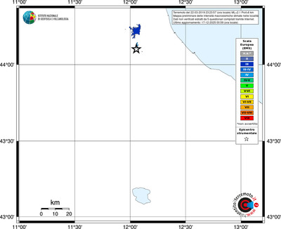 Mappa EMS - territori località