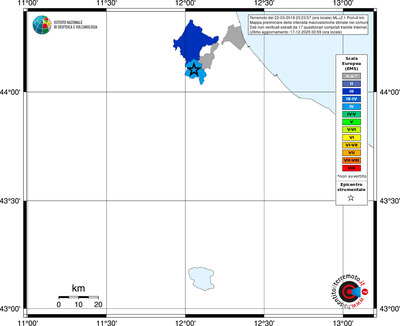 Mappa EMS - territori comuni