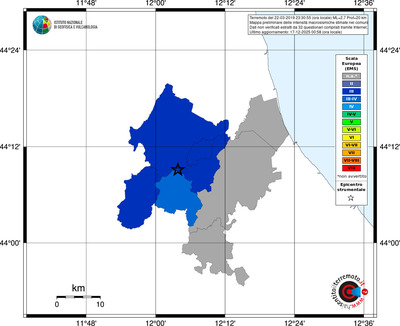Mappa EMS - territori comuni