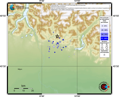 Mappa comuni con almeno 3 questionari