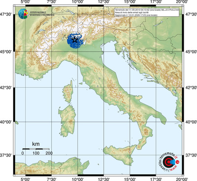 Area di invio delle email agli iscritti