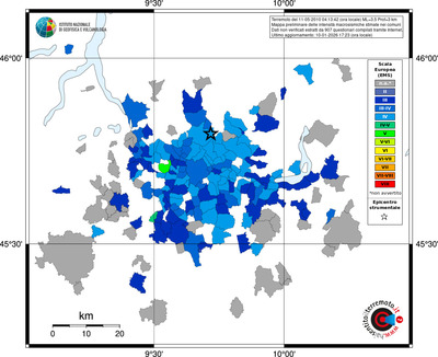 Mappa EMS - territori comuni