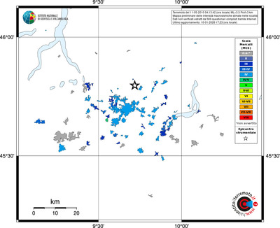 Mappa MCS - territori località