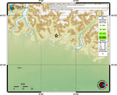 Mappa comuni con almeno 3 questionari