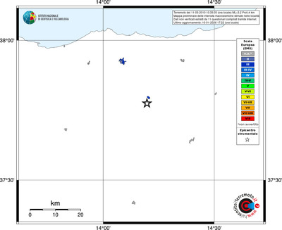 Mappa EMS - territori località