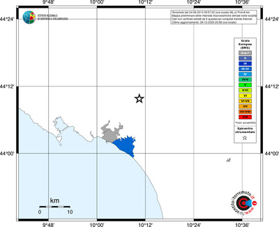 Mappa EMS - territori località