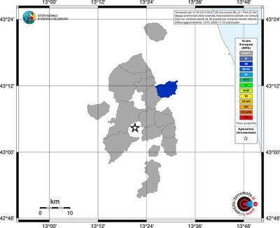 Mappa EMS - territori comuni