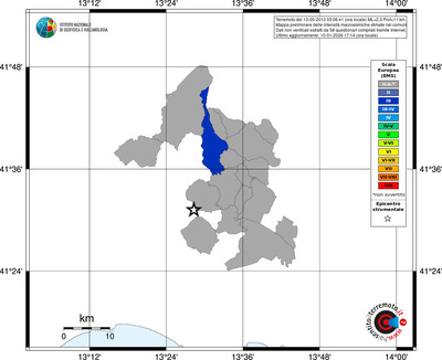 Mappa EMS - territori comuni