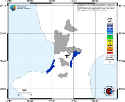 Mappa EMS - territori comuni