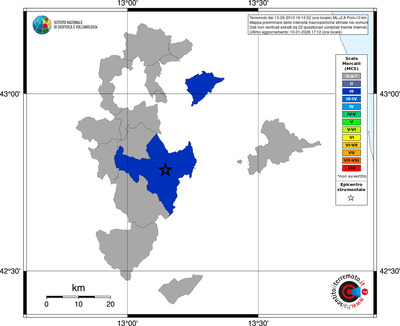 Mappa MCS - territori comuni