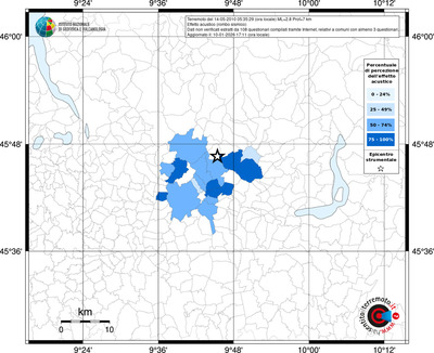 Mappa territorio comunale con almeno 3 questionari