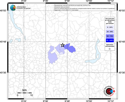 Mappa territorio comunale con almeno 3 questionari