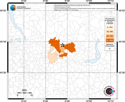 Mappa territorio comunale con almeno 3 questionari
