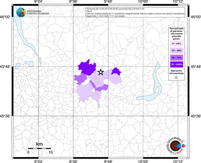 Mappa territorio comunale con almeno 3 questionari