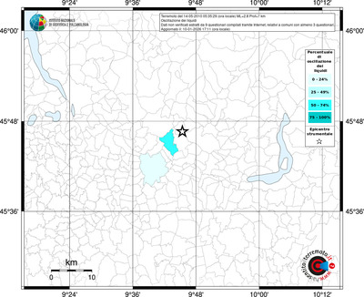 Mappa territorio comunale con almeno 3 questionari