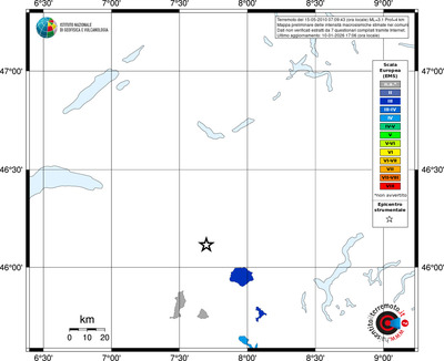 Mappa EMS - territori comuni
