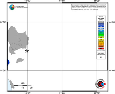 Mappa EMS - territori comuni