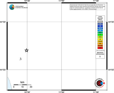 Mappa MCS - territori località
