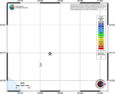 Mappa EMS - territori località