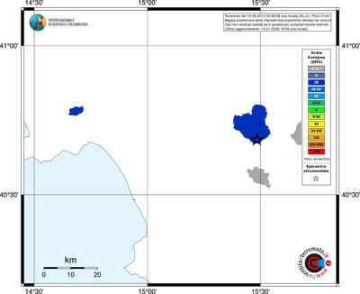 Mappa EMS - territori comuni