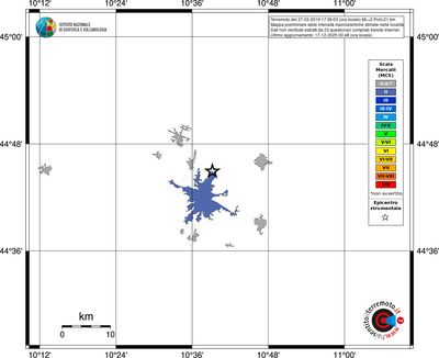Mappa MCS - territori località