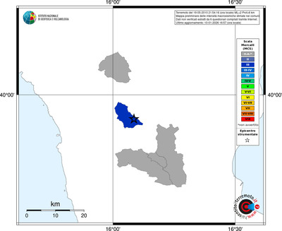Mappa MCS - territori comuni