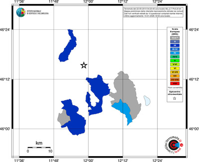 Mappa EMS - territori comuni