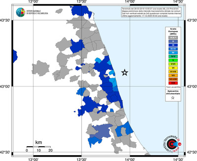Mappa EMS - territori comuni