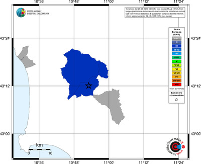 Mappa EMS - territori comuni